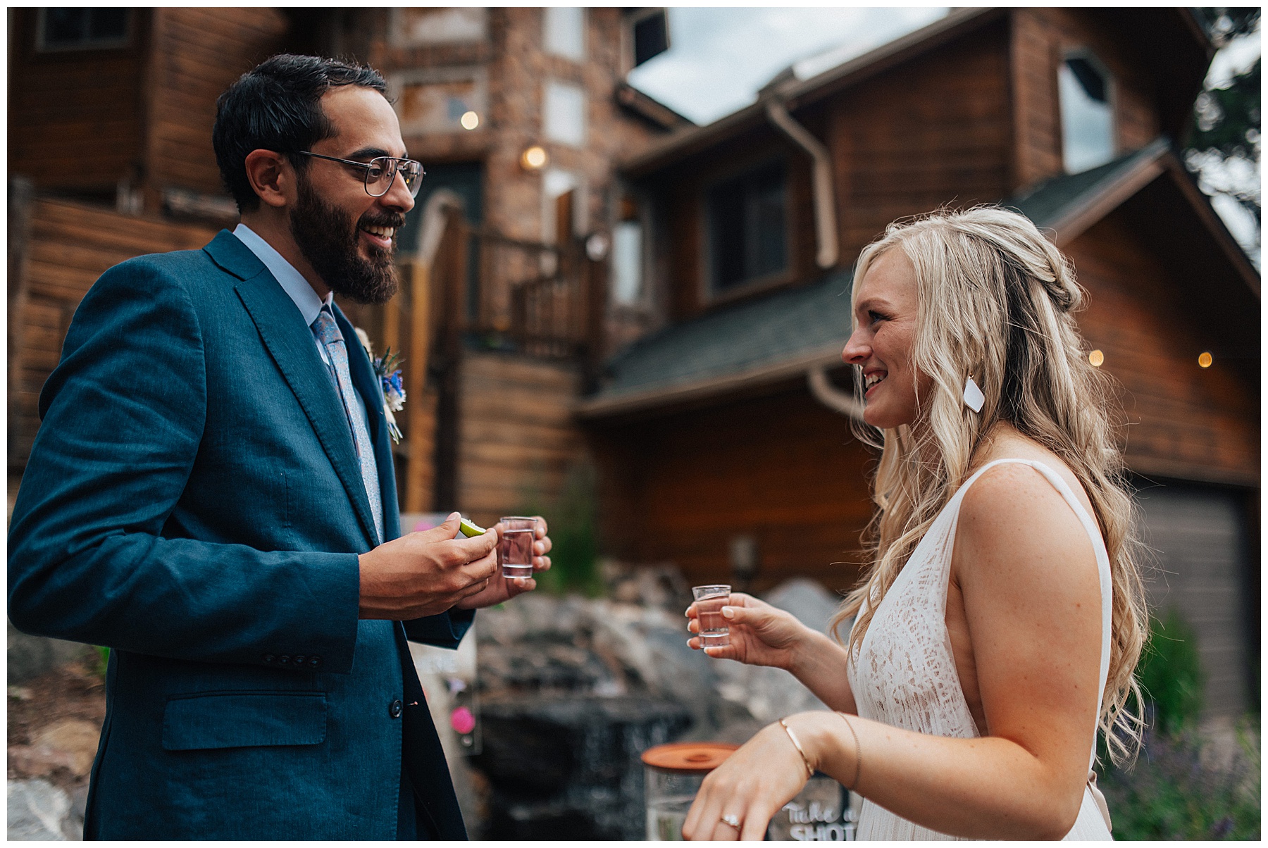 juniper mountain house wedding in evergreen Colorado 