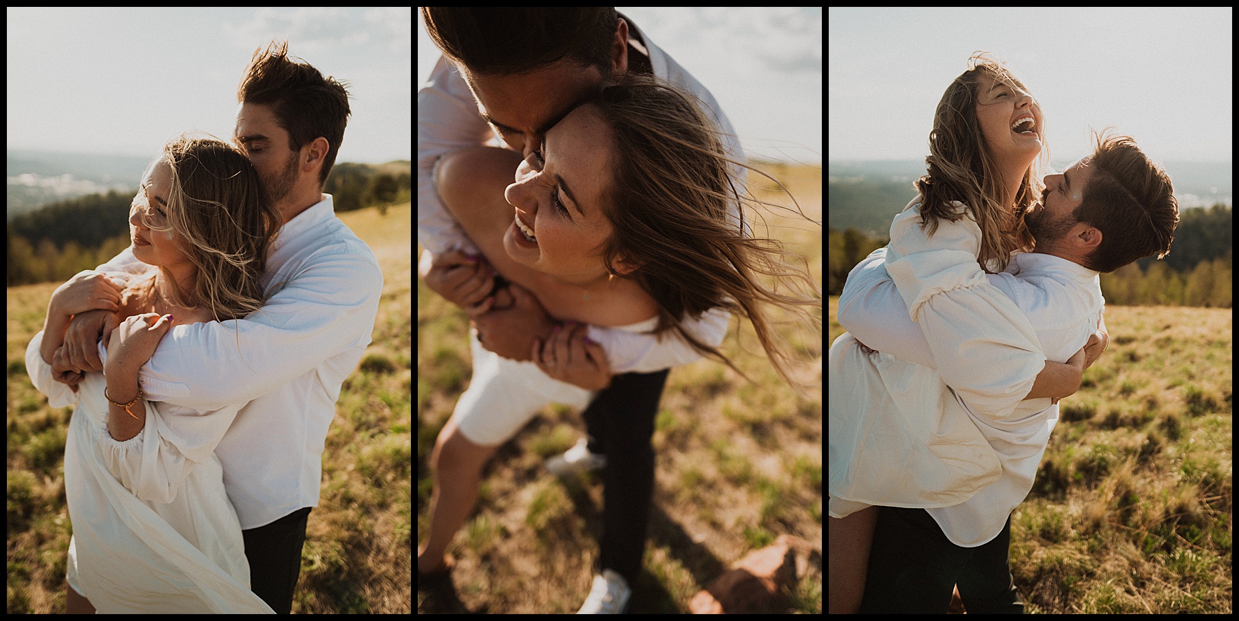 Colorado Springs engagement session near garden of the gods with pikes pea