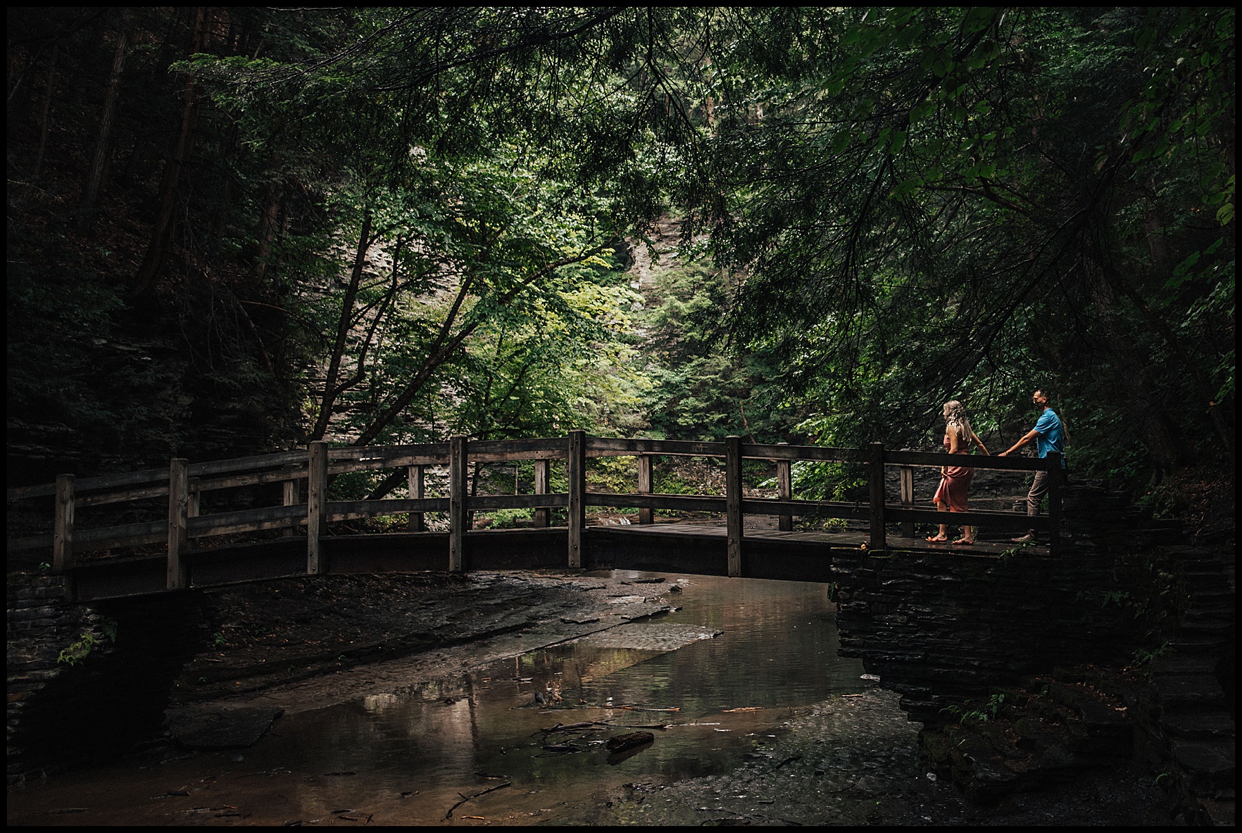 buttermilk falls engagement session in Ithaca 