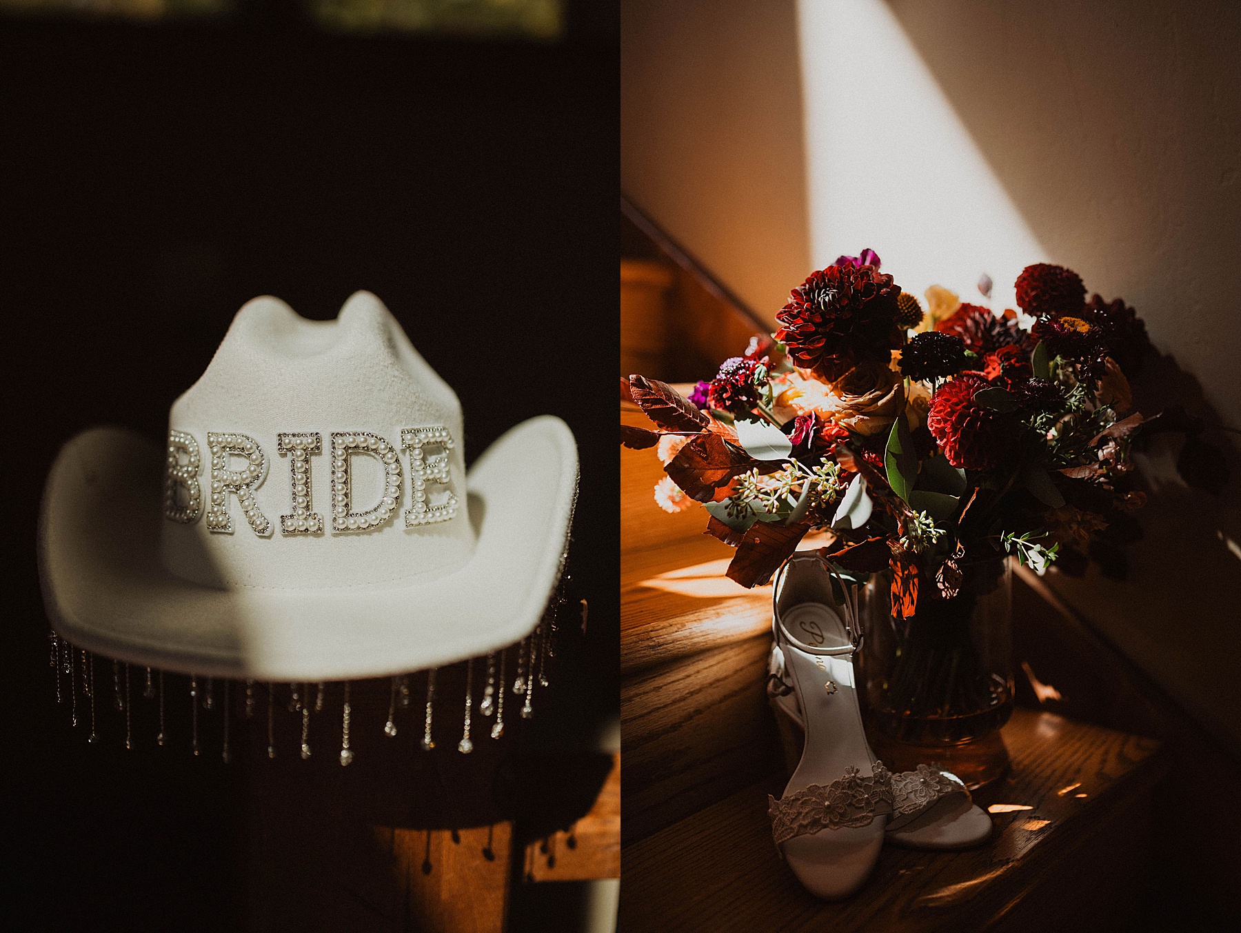 Bramble and bloom florals at a wedding in crested butte