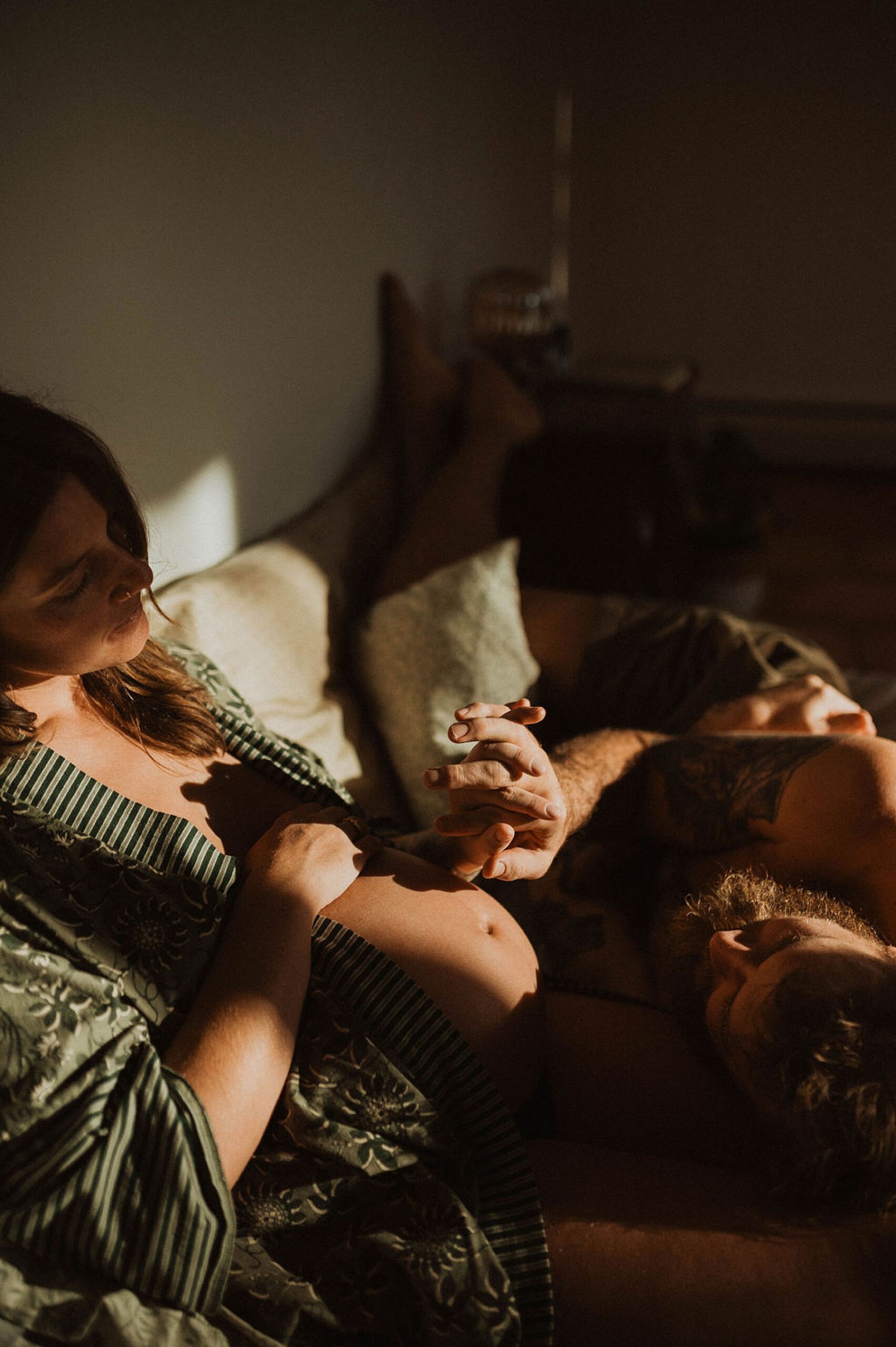 Colorado Springs at-home maternity session, film inspired by Parr Photo Co