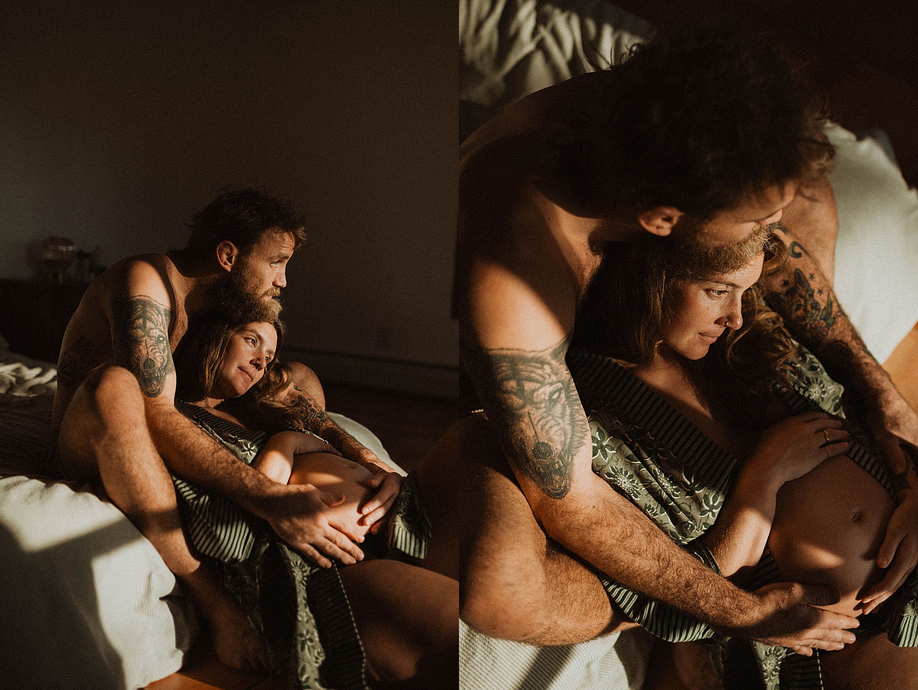 Colorado Springs at-home maternity session, film inspired by Parr Photo Co