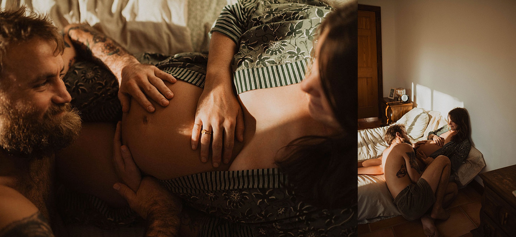 Colorado Springs at-home maternity session, film inspired by Parr Photo Co