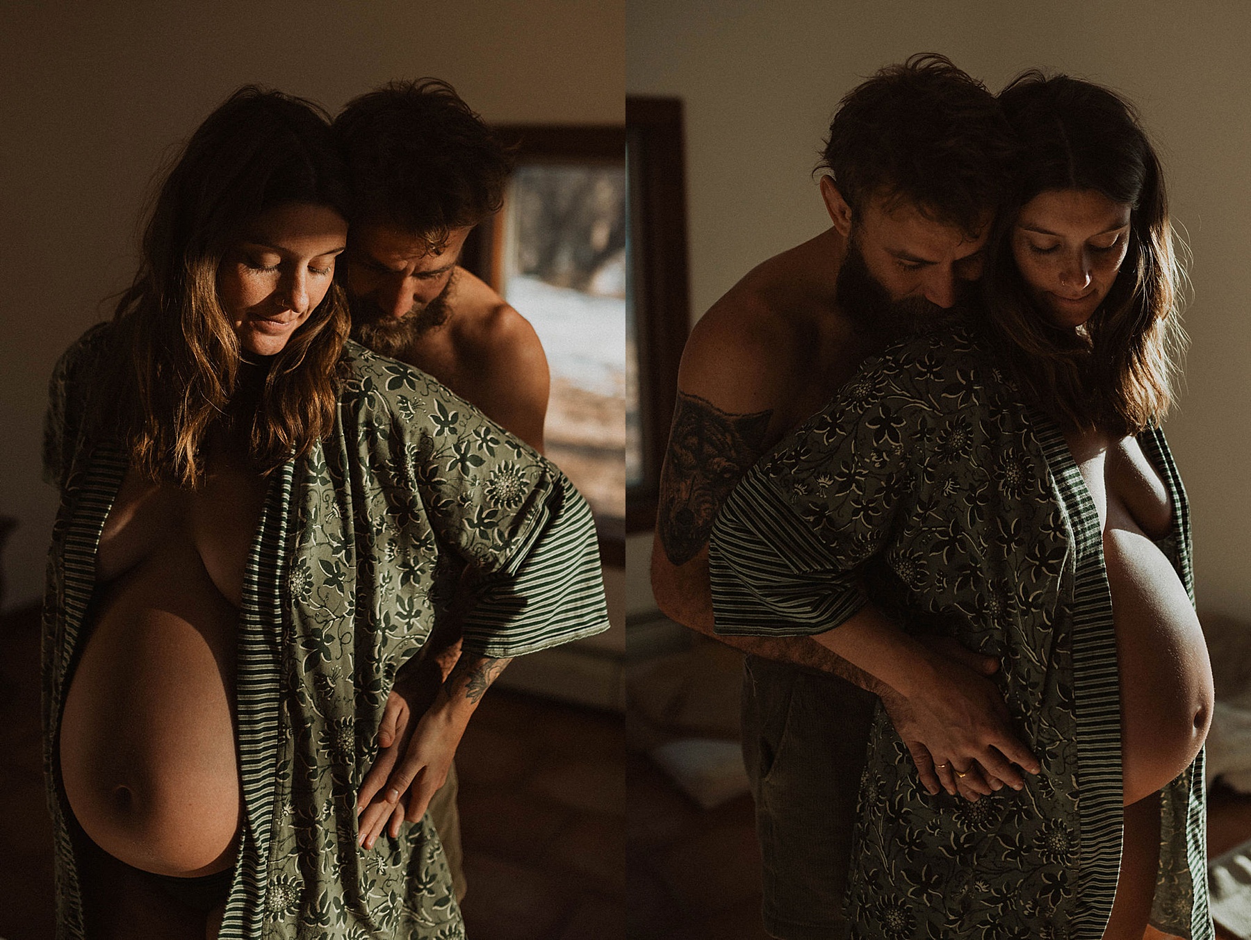 Colorado Springs at-home maternity session, film inspired by Parr Photo Co