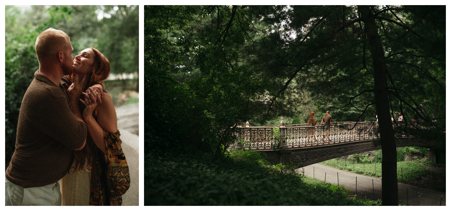 NYC engagement session in central park, midtown manhattan and time square.