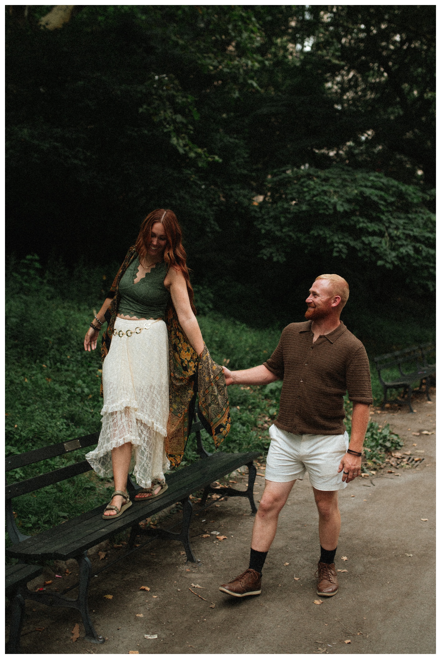 NYC engagement session in central park, midtown manhattan and time square.