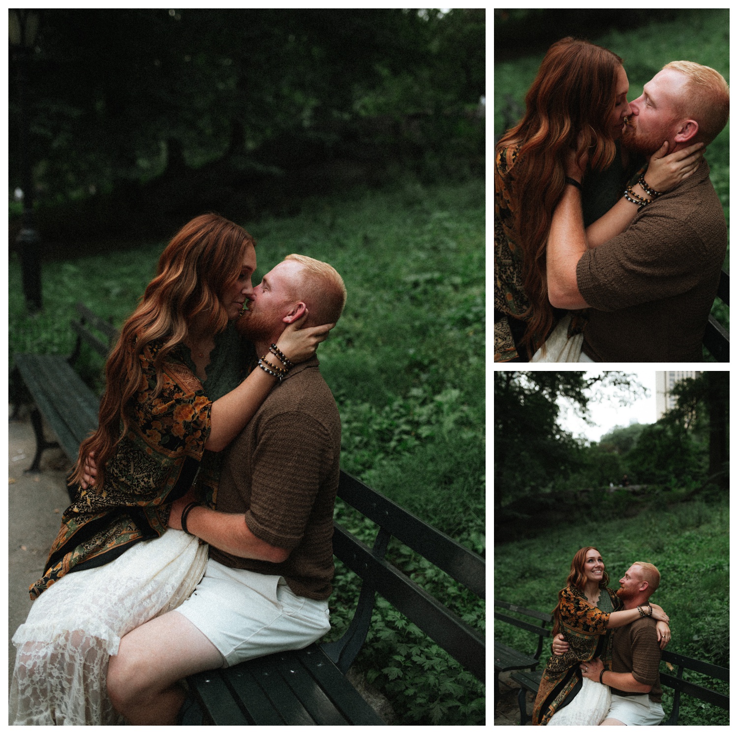 NYC engagement session in central park, midtown manhattan and time square.