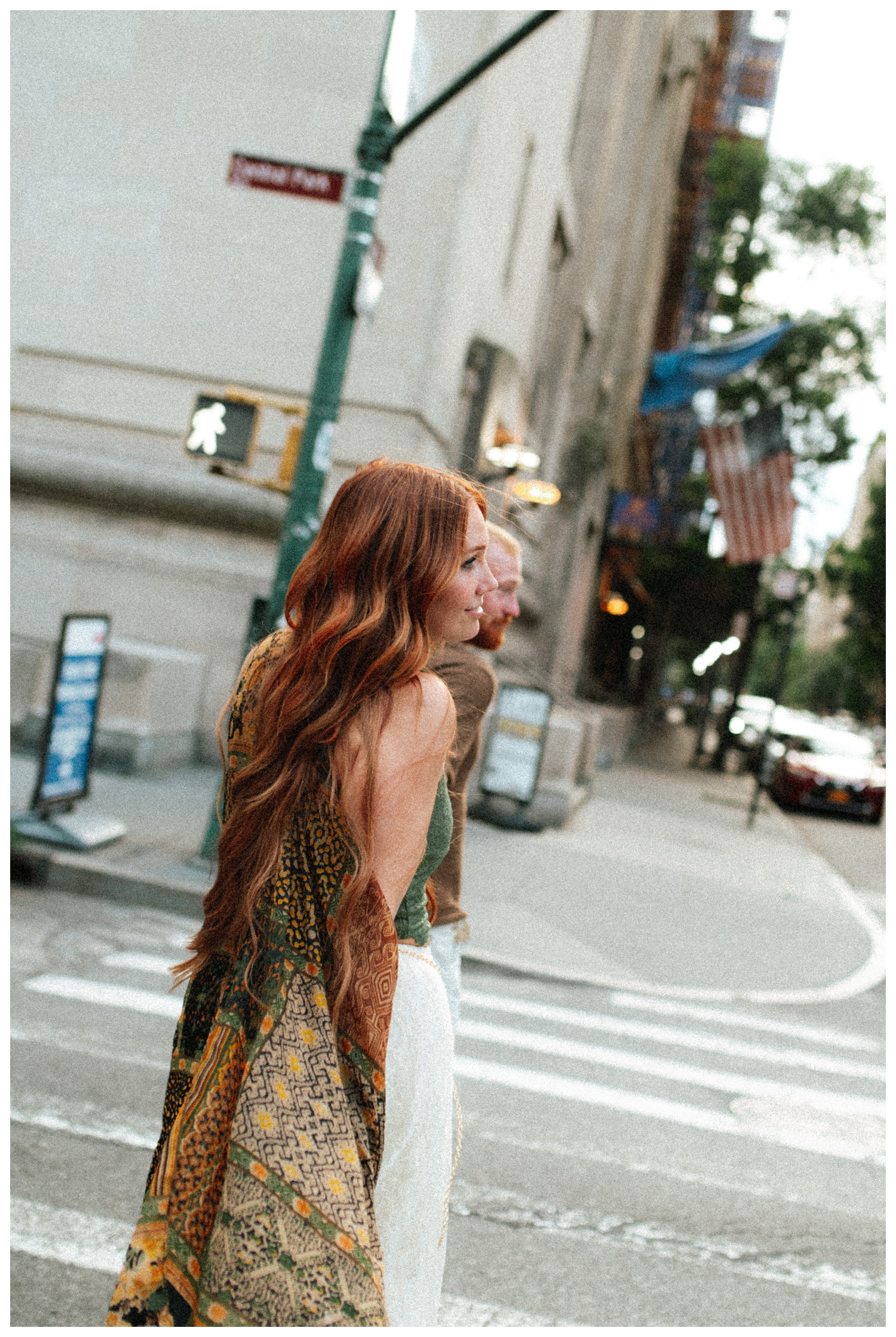 NYC engagement session in central park, midtown manhattan and time square.
