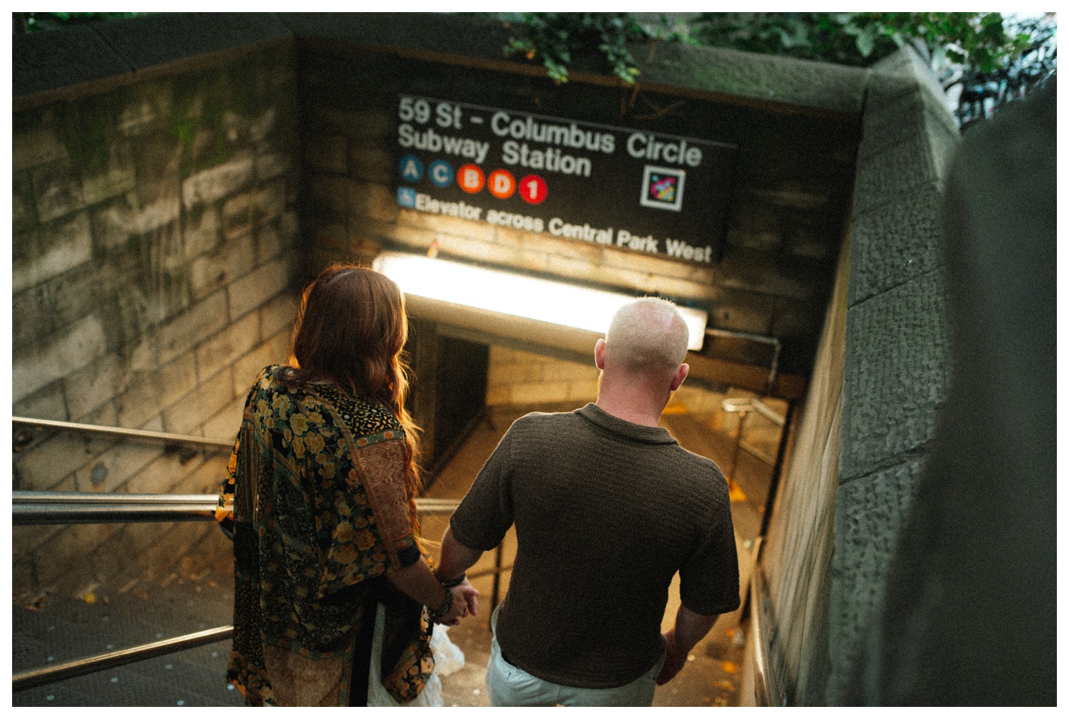 NYC engagement session in central park, midtown manhattan and time square.