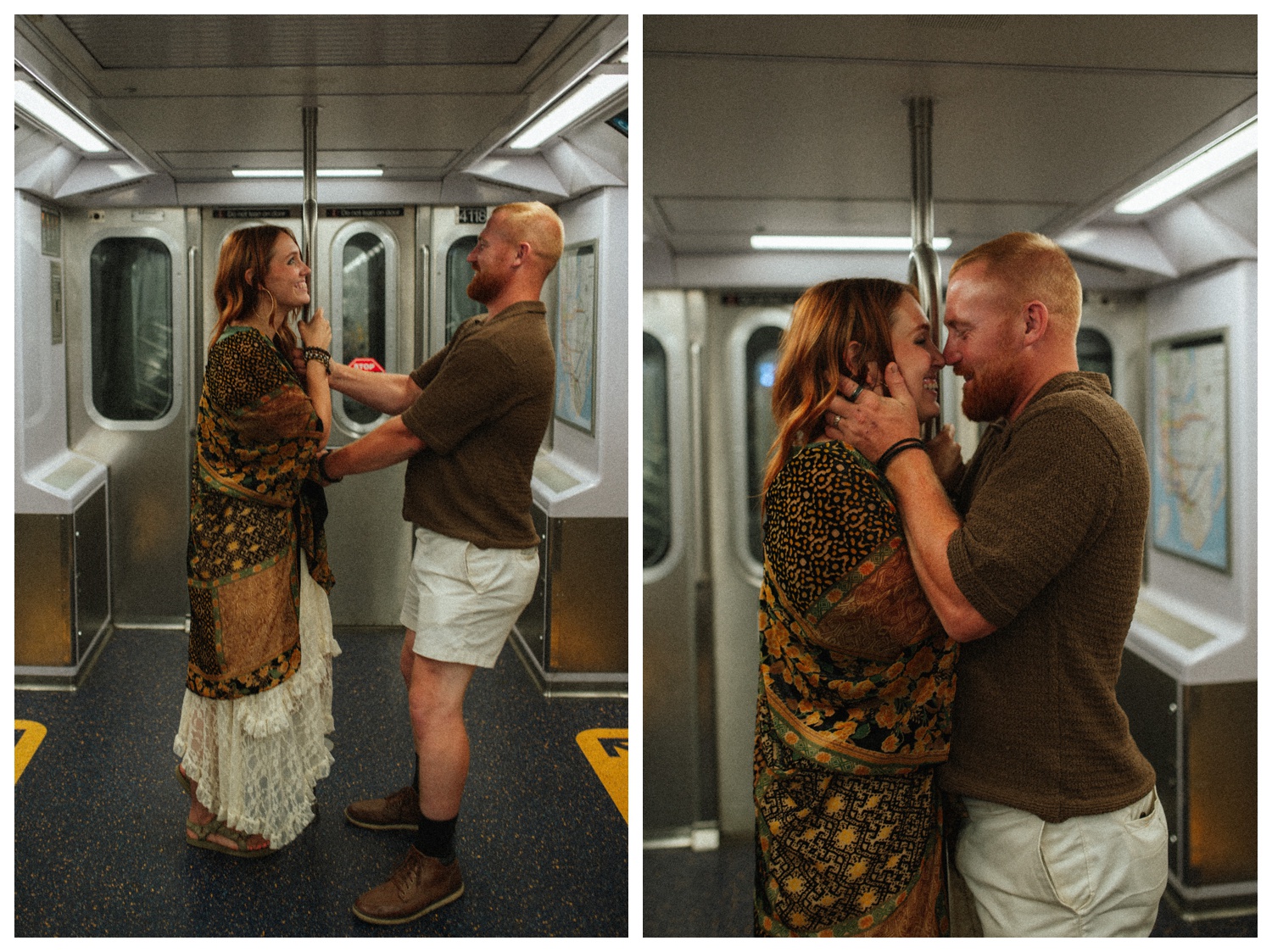 NYC engagement session in central park, midtown manhattan and time square.