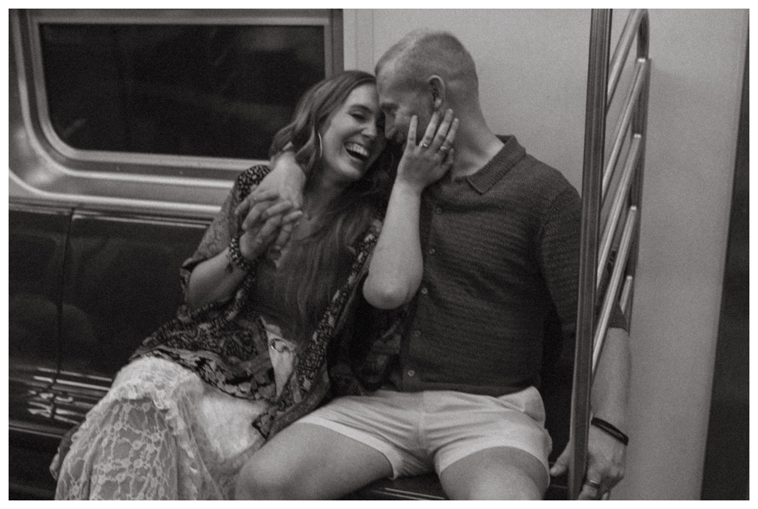 NYC engagement session in central park, midtown manhattan and time square.