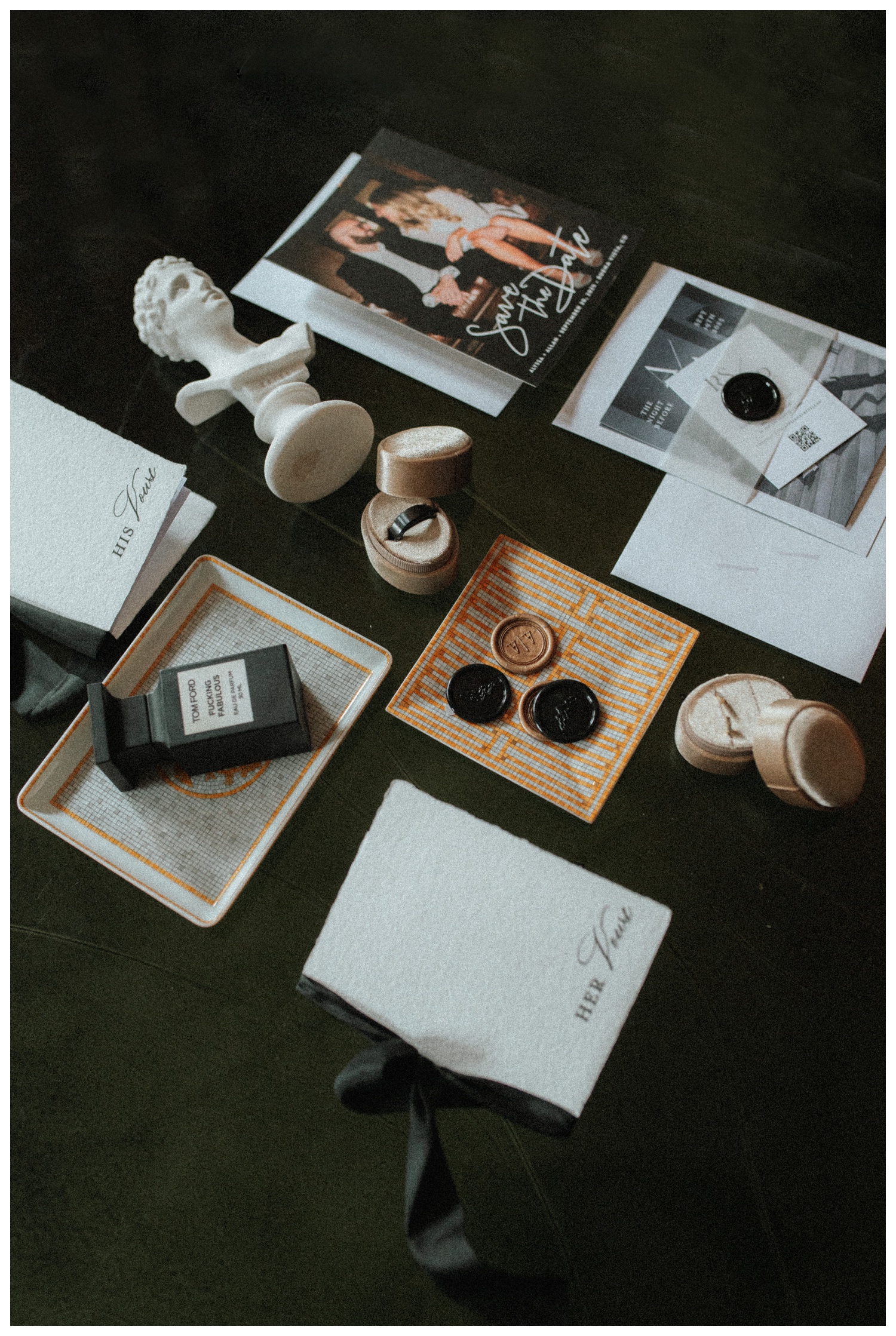 Couple's flatlay and stationary at surf hotel in buena vista