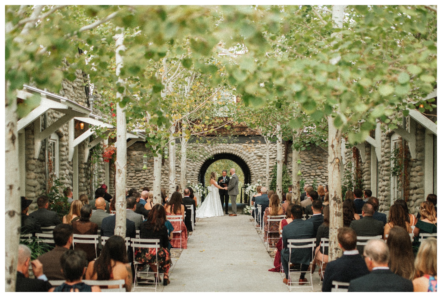 Bride and groom at their wedding in the Chateau of the Surf Hotel in Buena Vista. Colorado wedding photographer. Luxury wedding. Parr Photo Co.