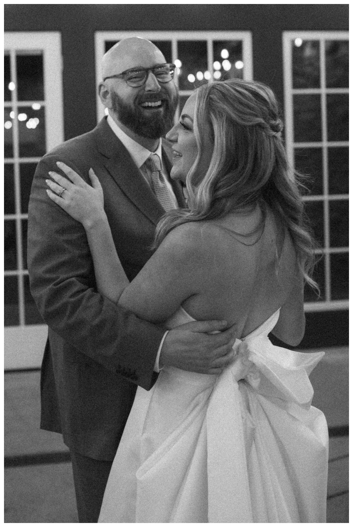 bride and groom dancing at the Surf Hotel in Buena Vista. Luxury wedding in the mountains. Colorado wedding photographer. Parr Photo Co. 