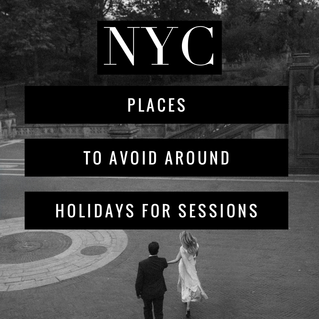 Places to avoid in NYC around the holidays for engagement sessions